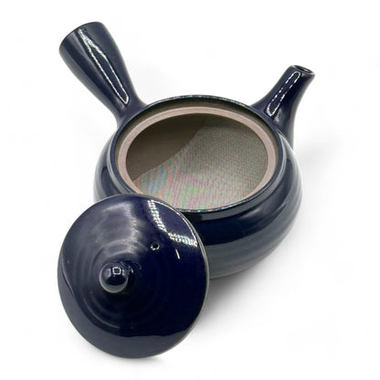 Ikuko Blue Banko-yaki Kyusu - Japanese Teapot