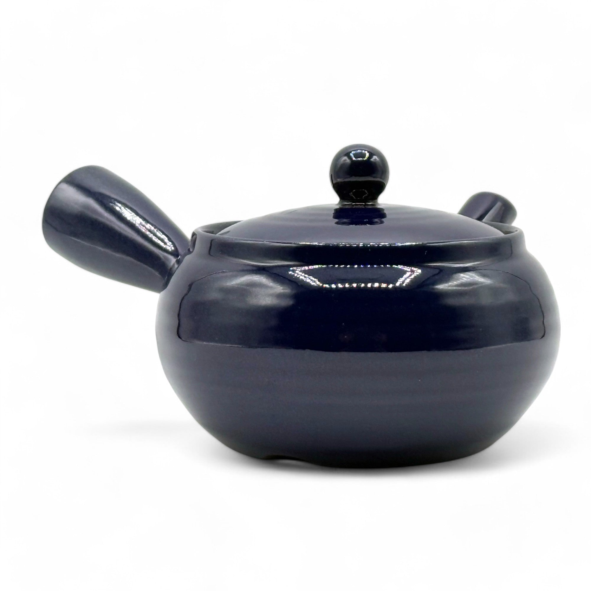 Ikuko Blue Banko-yaki Kyusu - Japanese Teapot