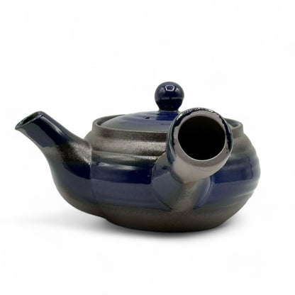 Maki Blue Banko-yaki Kyusu - Japanese Teapot