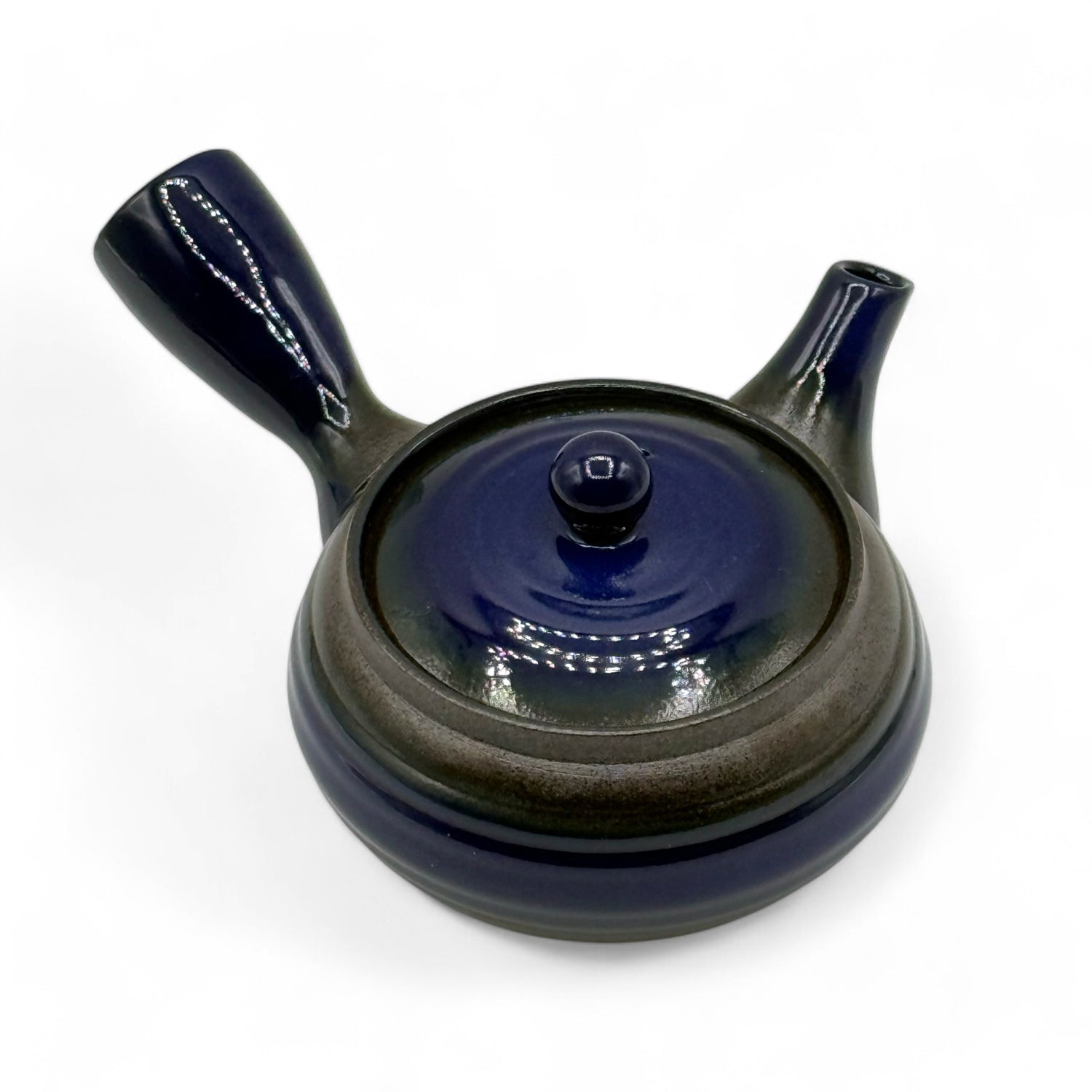 Maki Blue Banko-yaki Kyusu - Japanese Teapot