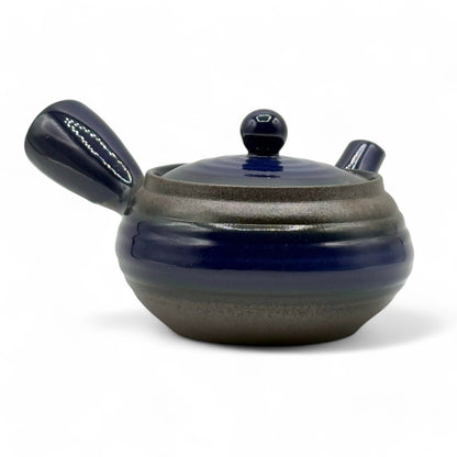 Maki Blue Banko-yaki Kyusu - Japanese Teapot