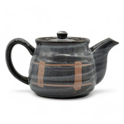 Nezumi Rokubei Black Mino-yaki Kyusu - Japanese Teapot