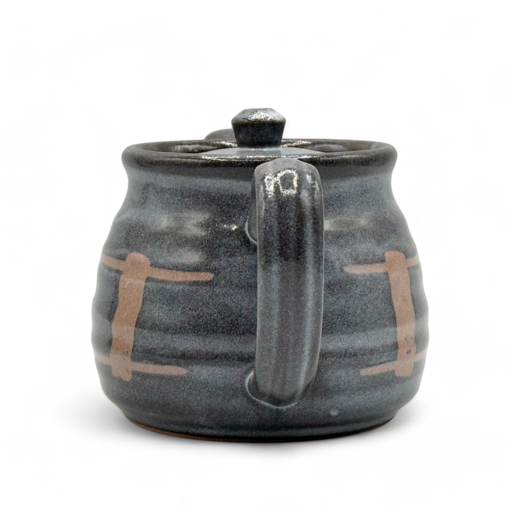 Nezumi Rokubei Black Mino-yaki Kyusu - Japanese Teapot