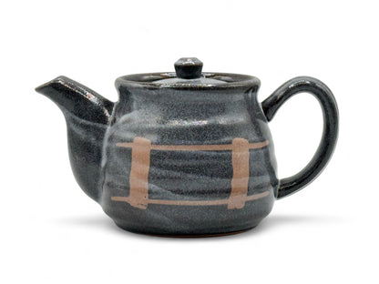 Nezumi Rokubei Black Mino-yaki Kyusu - Japanese Teapot