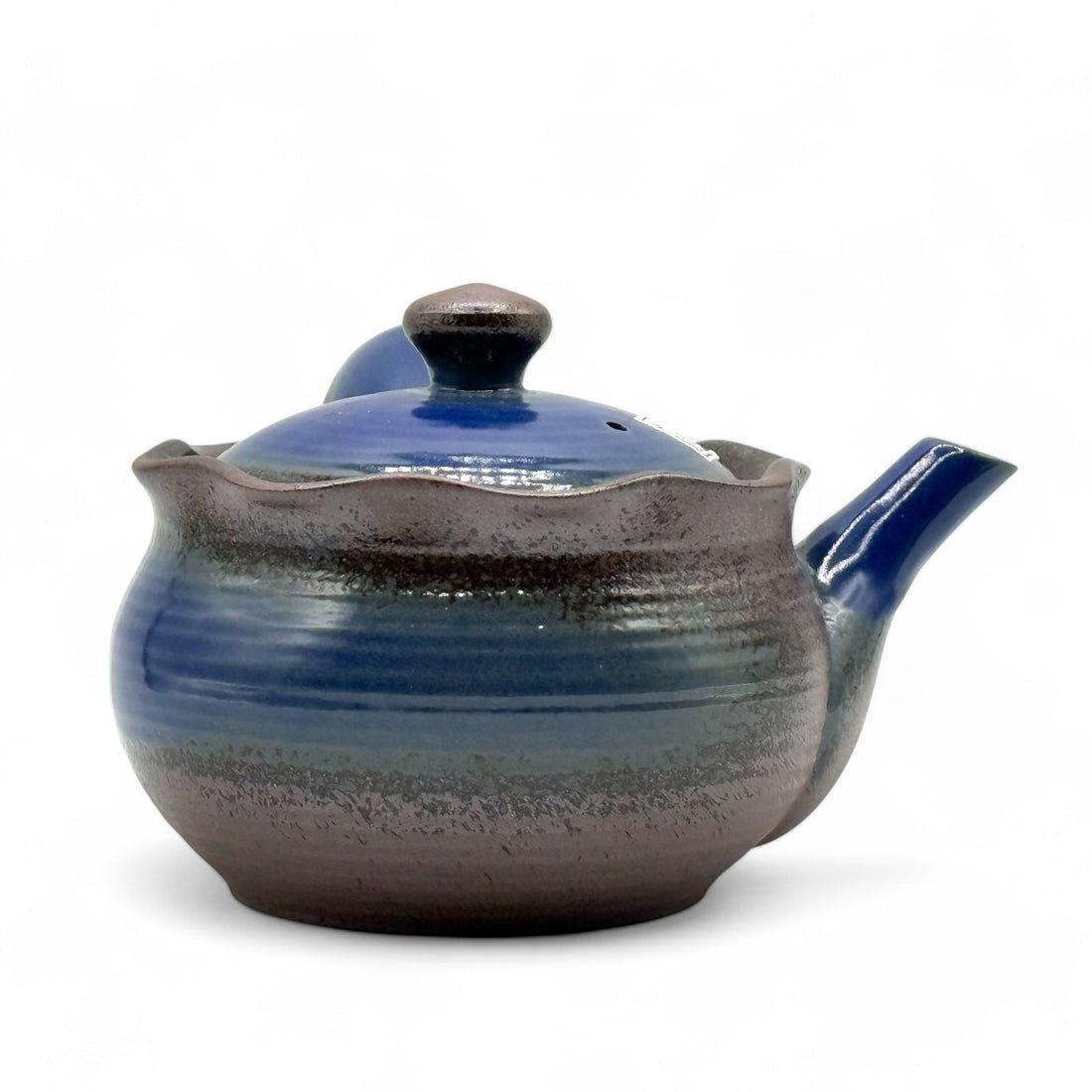 Hana Mizuki Blue Banko-yaki Kyusu - Japanese Teapot