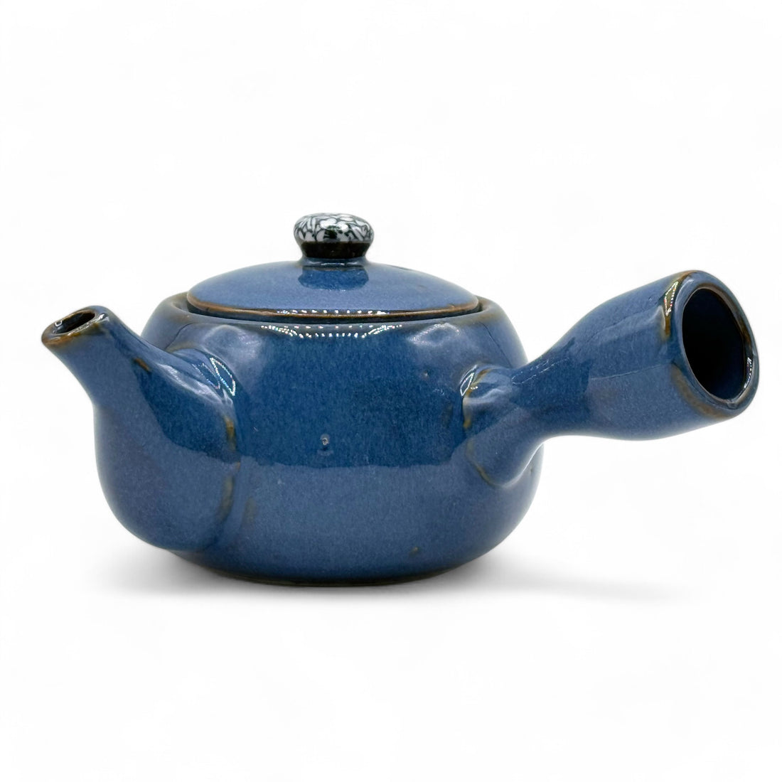 Namako Sakura Blue Tokoname-yaki Kyusu - Japanese Teapot