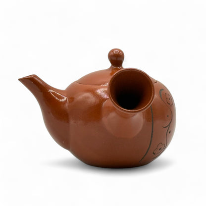 Yixing Tokusa Red Tokoname-yaki Kyusu - Japanese Teapot