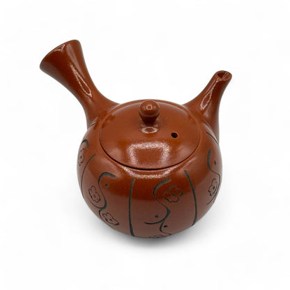 Yixing Tokusa Red Tokoname-yaki Kyusu - Japanese Teapot