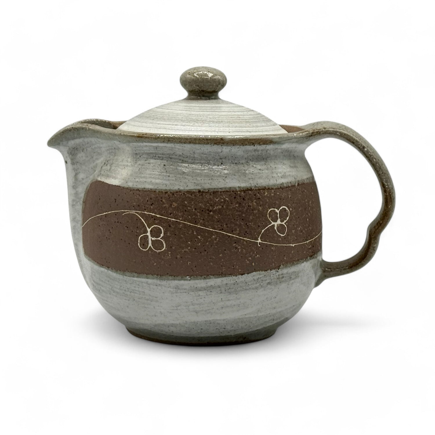 Karatsu Gray Tokoname-yaki Kyusu - Japanese Teapot