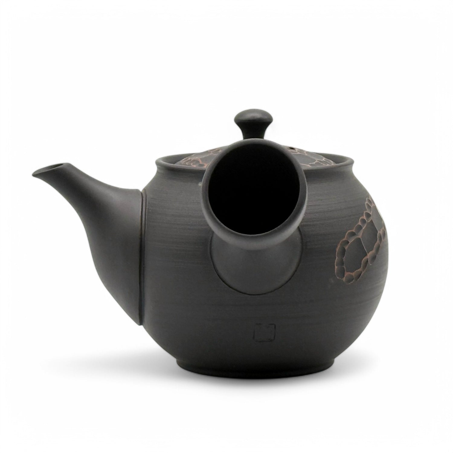 Uroko Black Tokoname-yaki Kyusu - Japanese Teapot