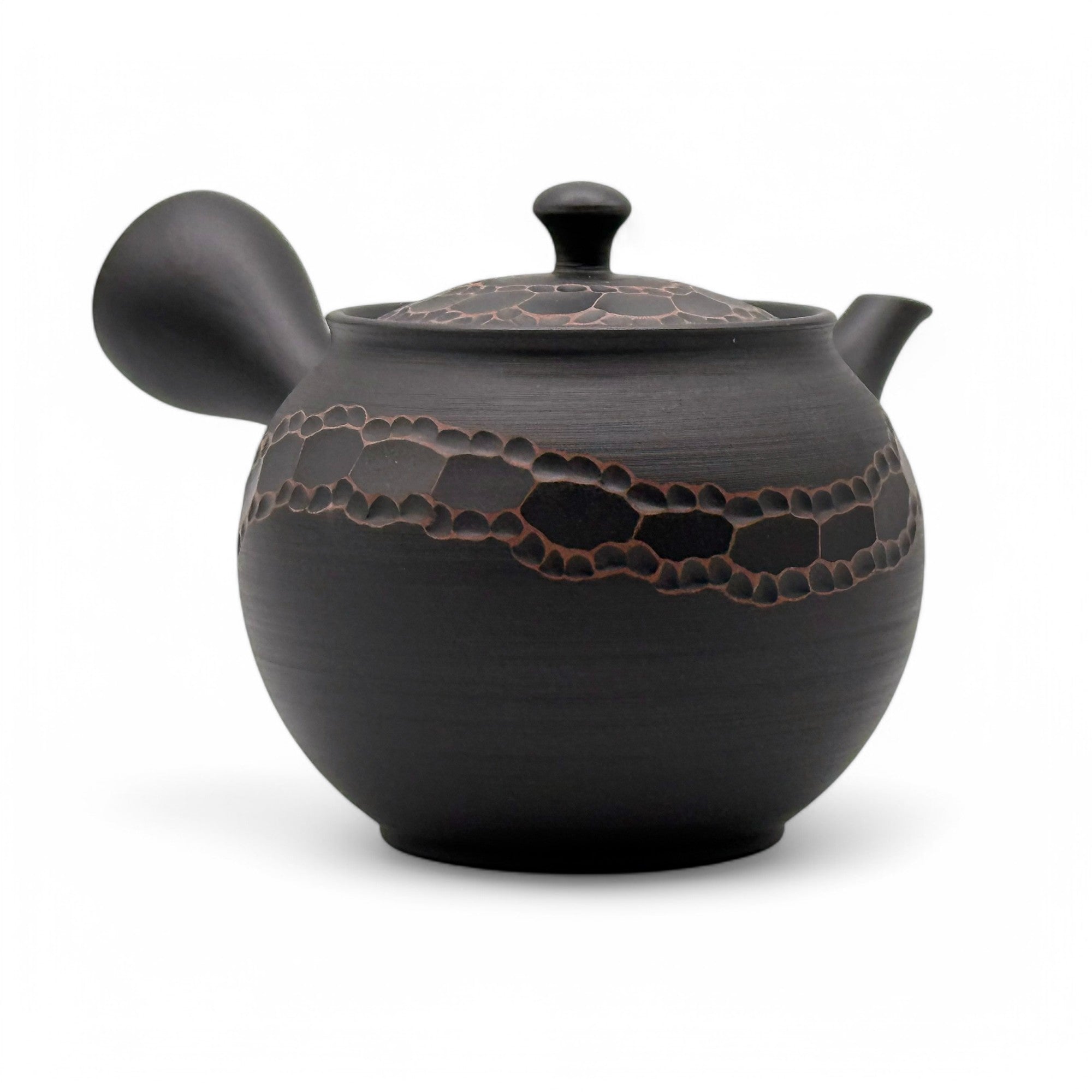 Uroko Black Tokoname-yaki Kyusu - Japanese Teapot