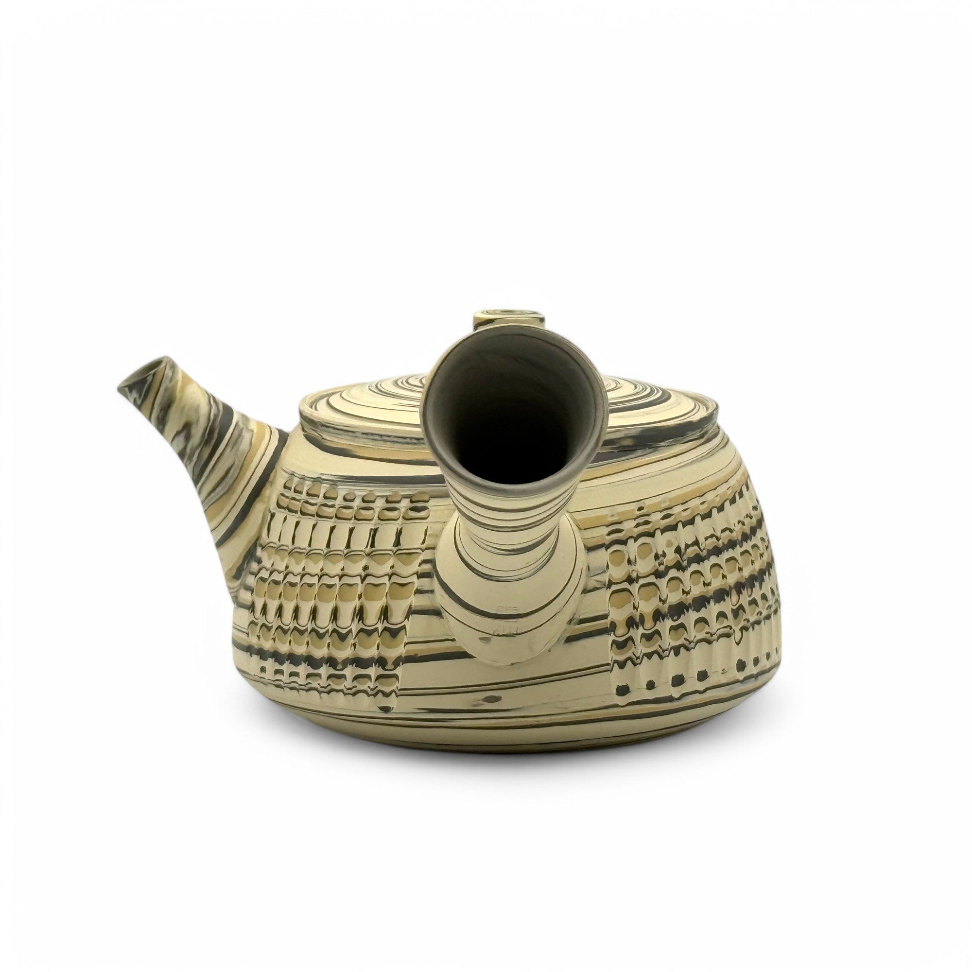 Shiro Neriko White Tokoname-yaki Kyusu by Tosen Kiln - Japanese Teapot