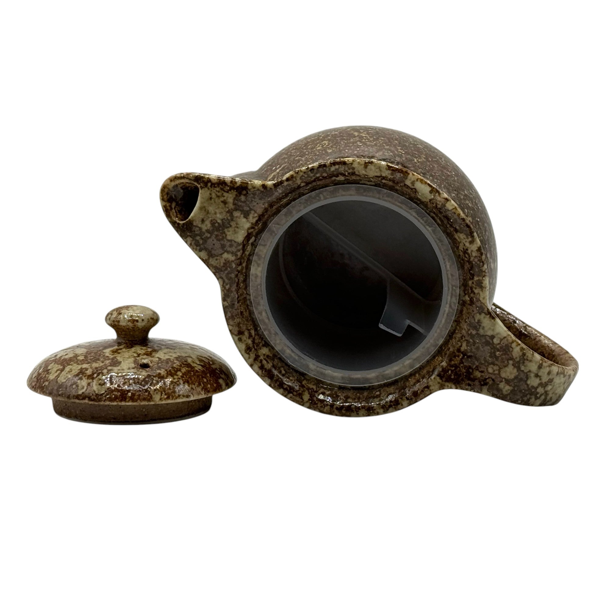 Kyo Usagi Brown Mino-yaki Kyusu - Japanese Teapot