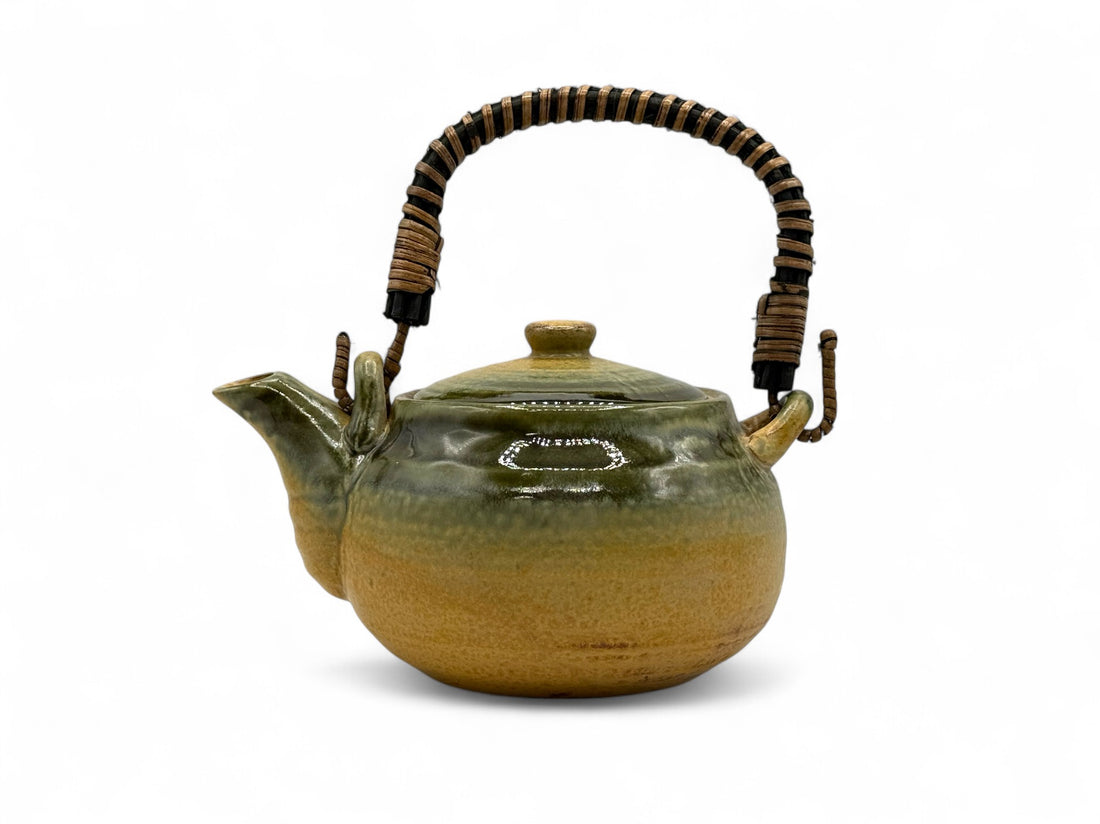 Irabo Earthenware Brown Mino-yaki Kyusu - Japanese Teapot