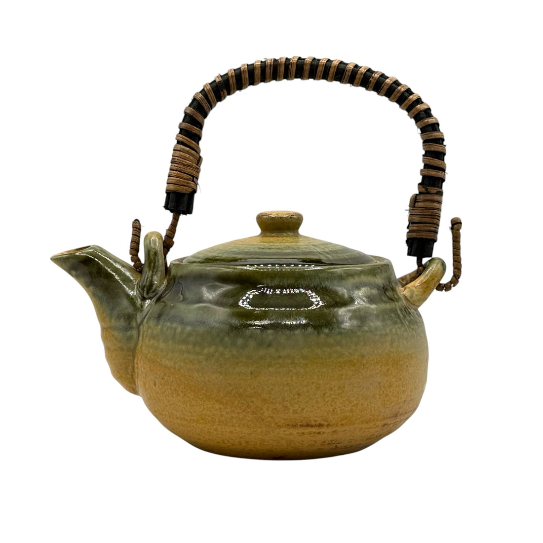 Irabo Earthenware Brown Mino-yaki Kyusu - Japanese Teapot