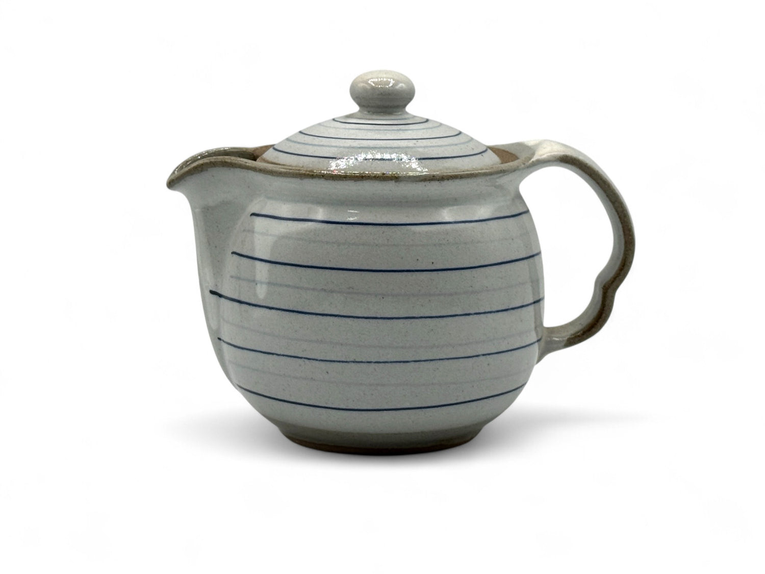 Koma Suji Gray Tokoname-yaki Kyusu - Japanese Teapot