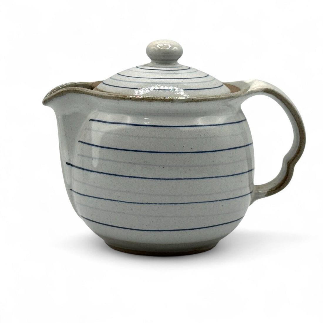 Koma Suji Gray Tokoname-yaki Kyusu - Japanese Teapot