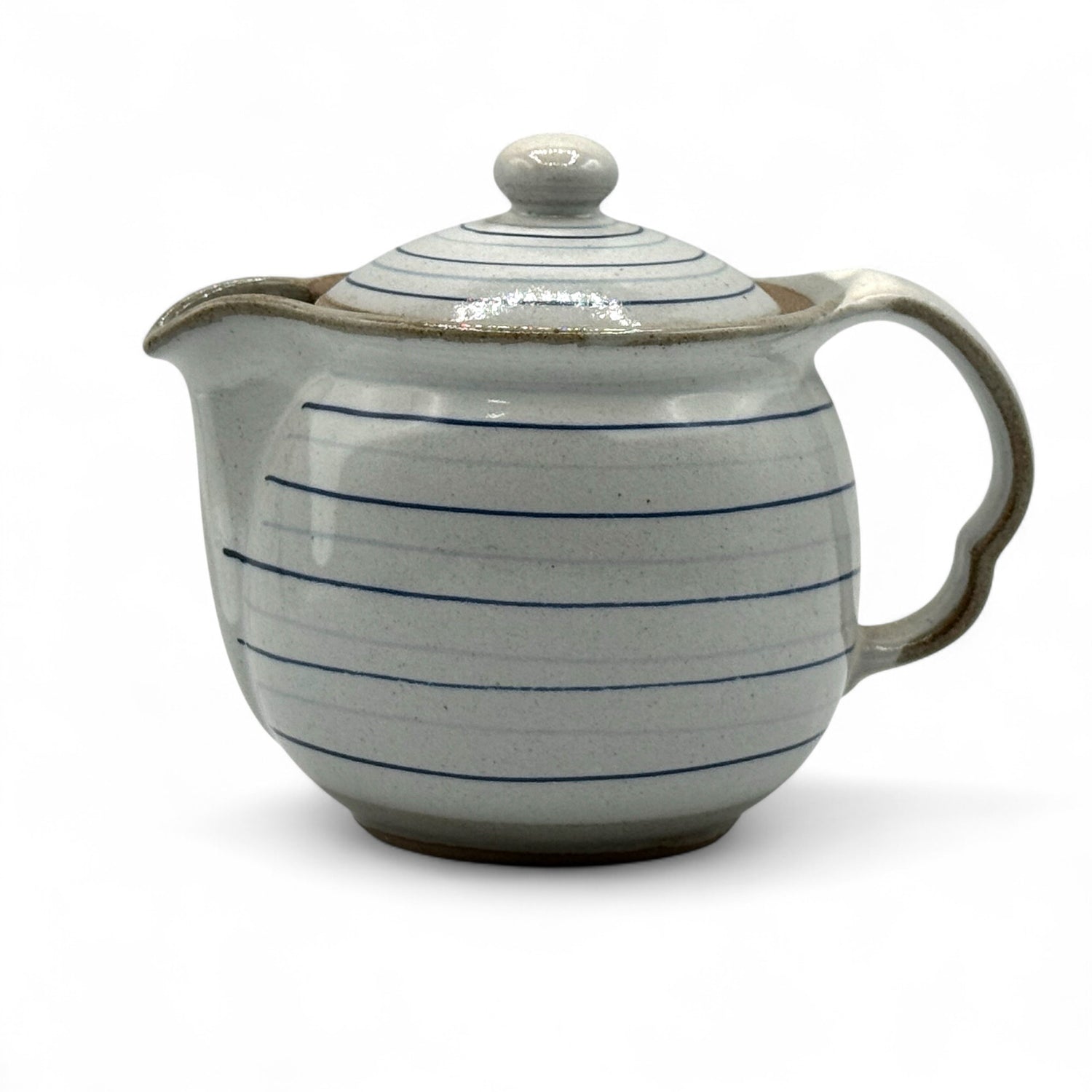 Koma Suji Gray Tokoname-yaki Kyusu - Japanese Teapot
