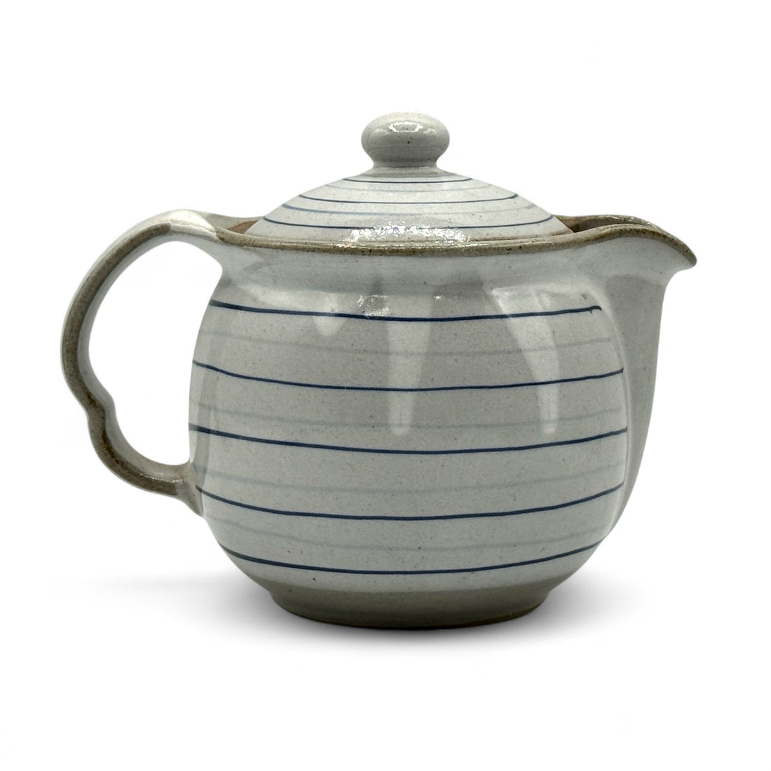 Koma Suji Gray Tokoname-yaki Kyusu - Japanese Teapot
