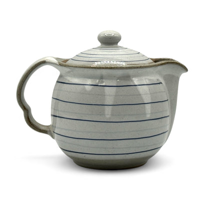 Koma Suji Gray Tokoname-yaki Kyusu - Japanese Teapot
