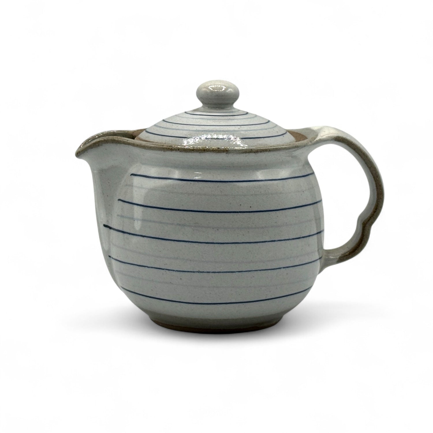 Koma Suji Gray Tokoname-yaki Kyusu - Japanese Teapot