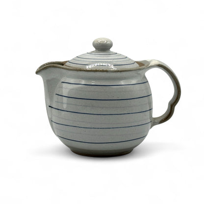 Koma Suji Gray Tokoname-yaki Kyusu - Japanese Teapot