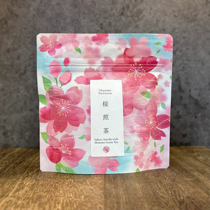 Chasandai Sakura Sencha with Sugared Sakura Leaves