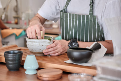 Light Blue Matcha Whisk Chasen Stand - Japanese Kusenaoshi