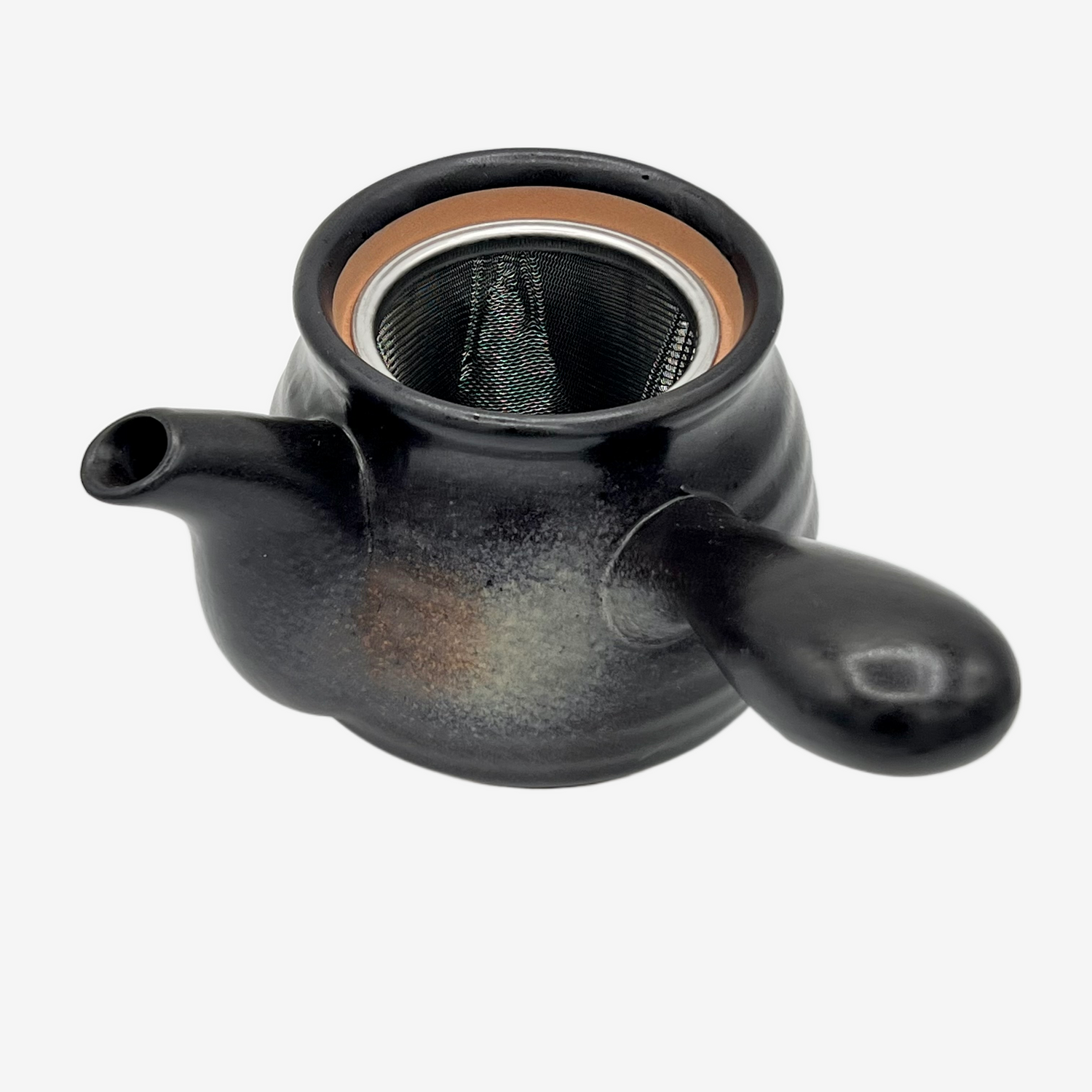 Kuro Bizen Black Kyusu - Japanese Teapot Teaware Inoue Tea