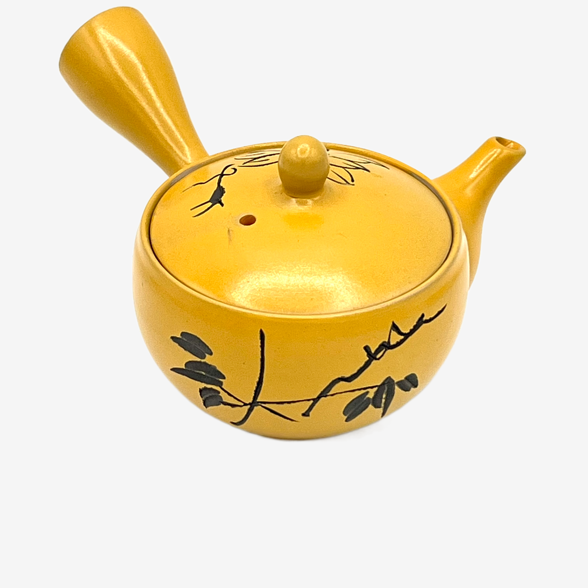 Yixing Sawayaka Yellow Mini Kyusu - Japanese Teapot Teaware Inoue Tea