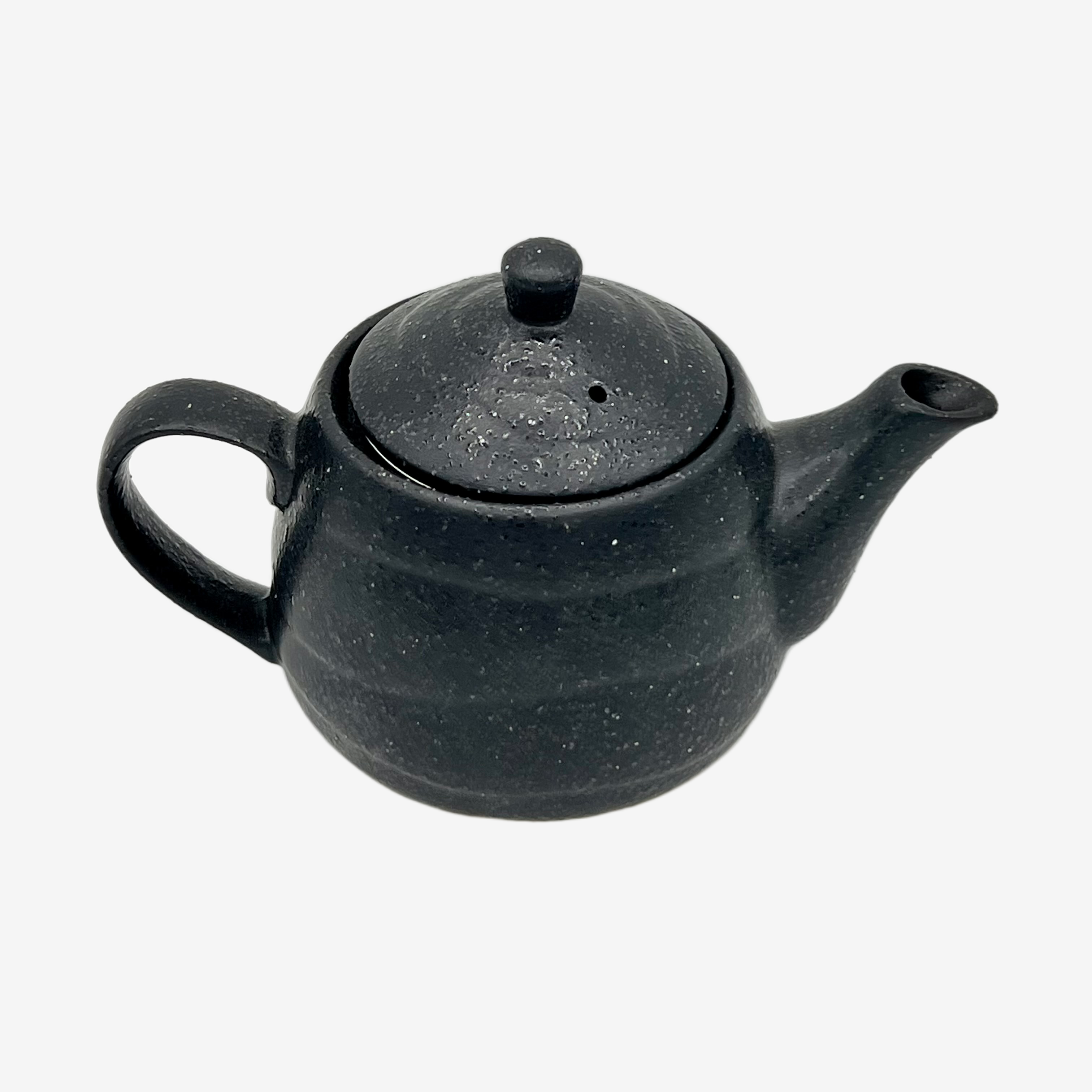 Kuro Kessho Black Kyusu - Japanese Teapot Teaware Inoue Tea