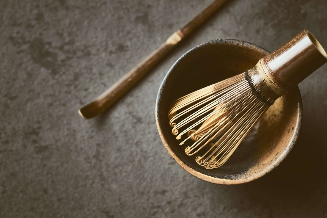 Black Bamboo Matcha Whisk | 100 Prong - Japanese Chasen Matchaware Inoue Tea